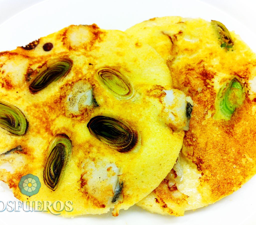 Tortitas de puerro y bacalao - Paul Ibarra - Los Fueros
