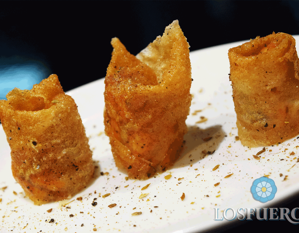 Hojaldre de salmón y especias del lejano oriente